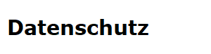 Datenschutz